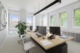 Unverbindliche Illustration - Büro für mehrere Arbeitsplätze