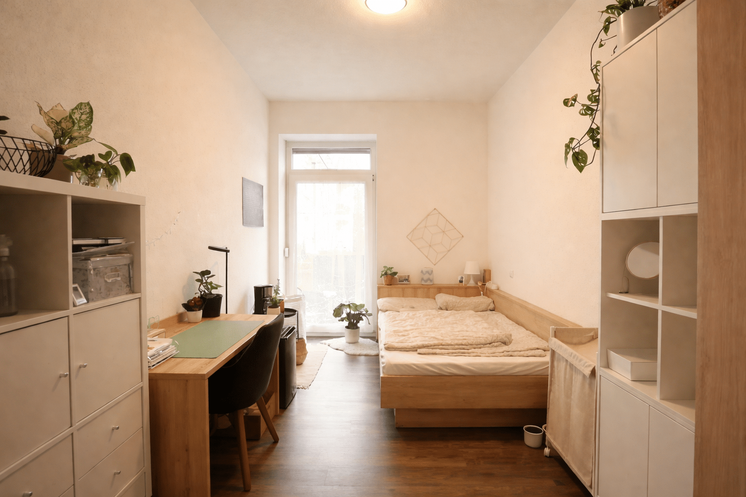 Gemütliches Zimmer mit optimaler Nutzung
