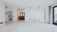 Das Wohnzimmer bildet den Mittelpunkt der Wohnung, ...