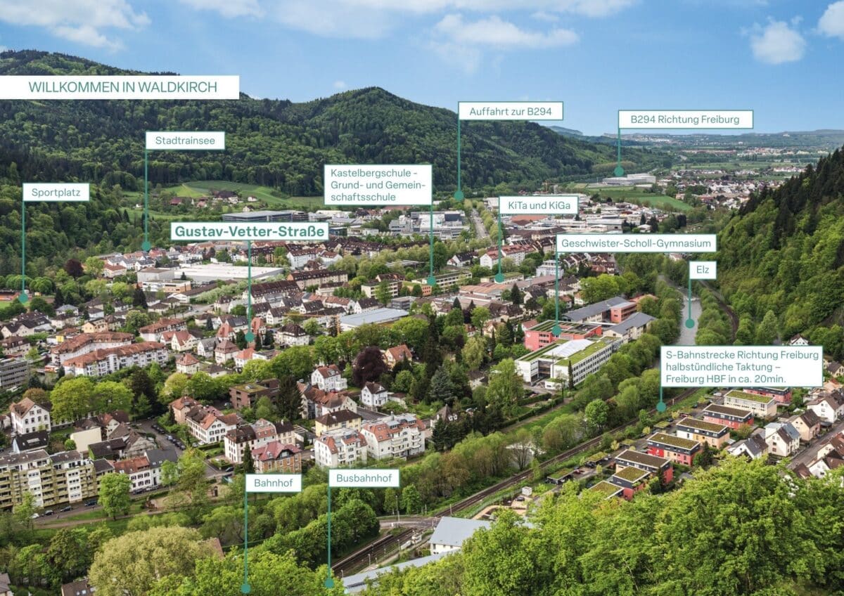 Umgebungsplan Waldkirch