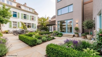 Eine Immobilie für sich – einzigartiges Hofhaus in der Wiehre, 79102 Freiburg, Maisonettewohnung