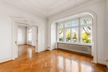 FR-Herdern: Großzügige Hochparterre-Wohnung in gepflegter Jugendstilvilla mit Garten, 79104 Freiburg, Erdgeschosswohnung