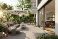Terrasse zur alleinigen Nutzung (unverbindliche Illustration)