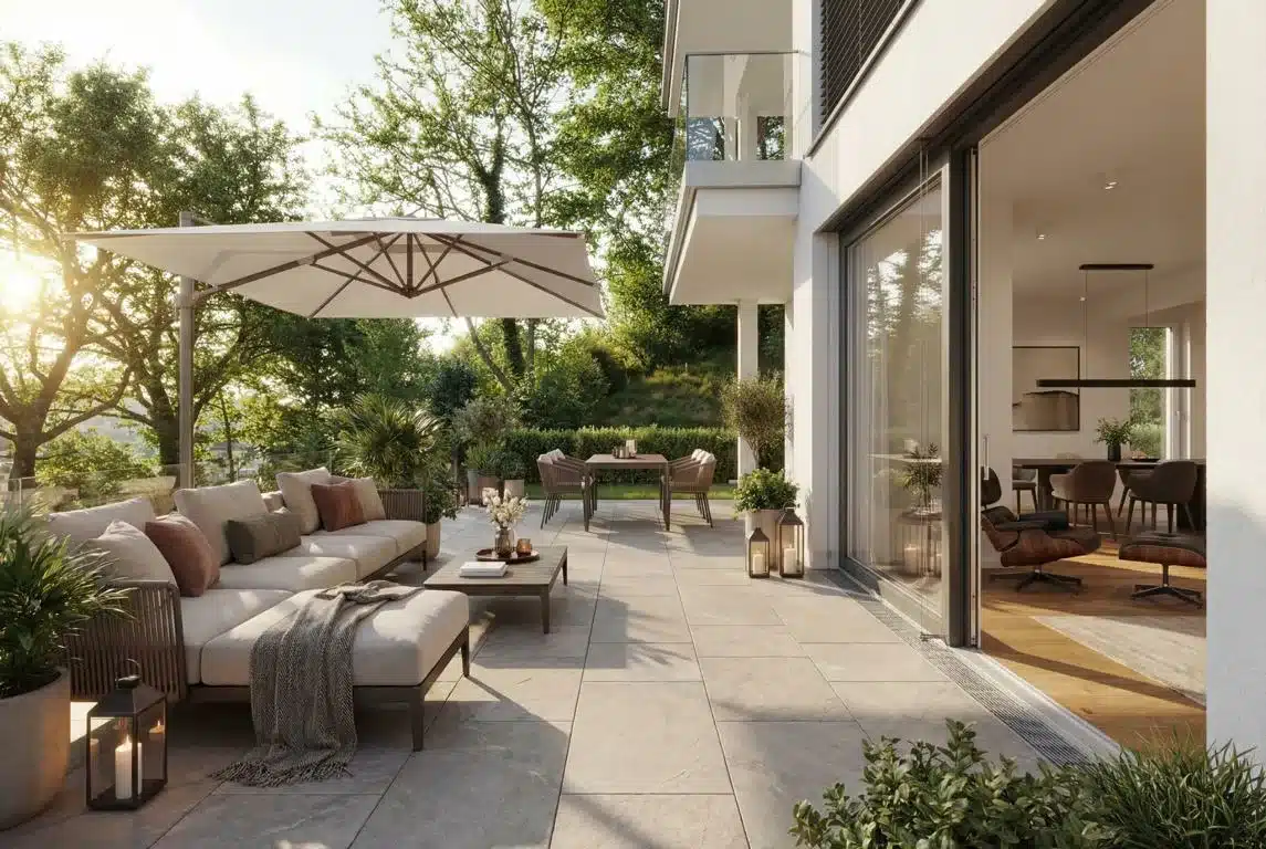 Terrasse zur alleinigen Nutzung (unverbindliche Illustration)