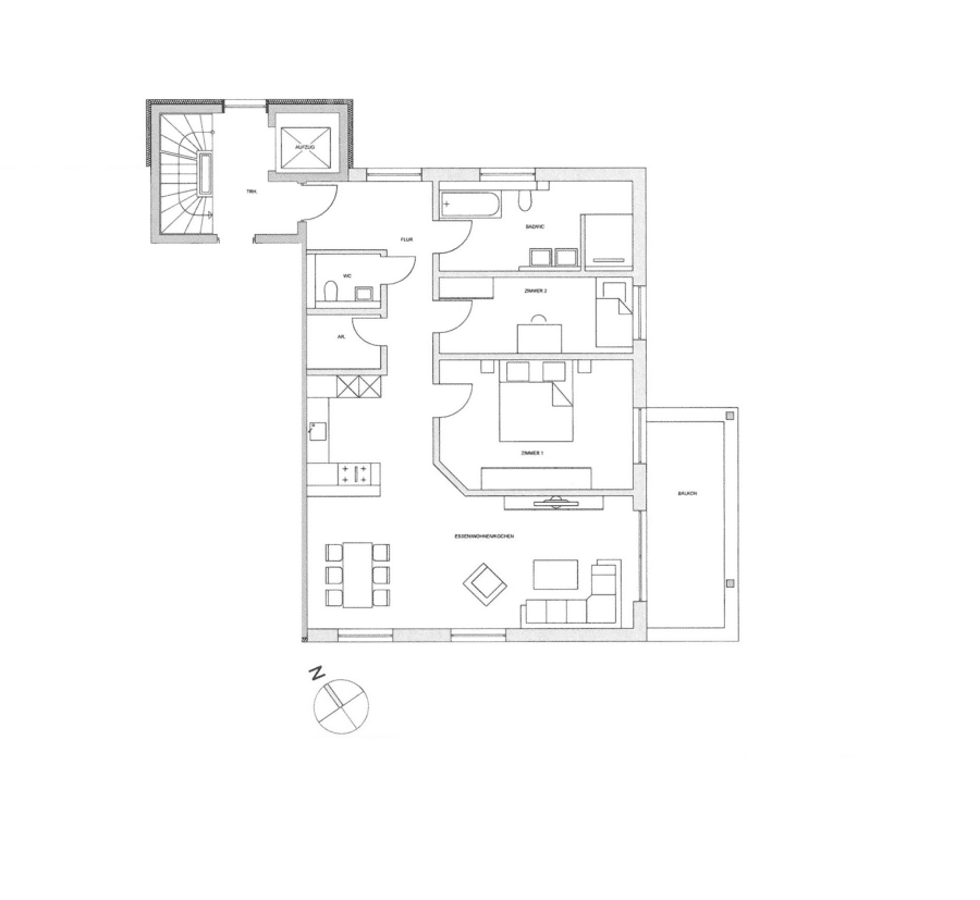 Neubauvorhaben in Freiburg-Betzenhausen: Barrierefreie 3-Zimmer-Eigentumswohnung im 1. Obergeschoss - Wohnung Nr. 4: Barrierefrei 3-Zimmer