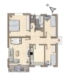 Grundriss der Wohnung