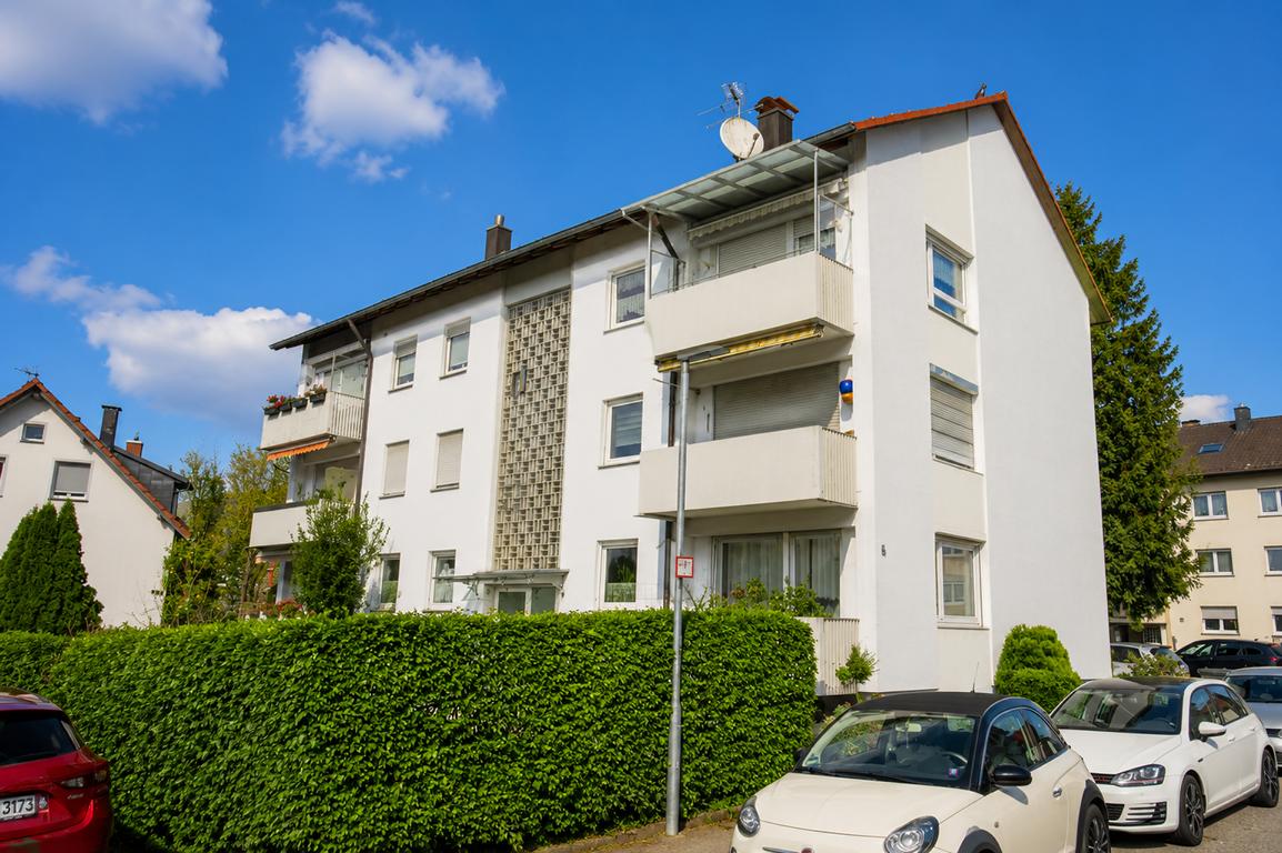 Ansicht des Mehrfamilienhauses