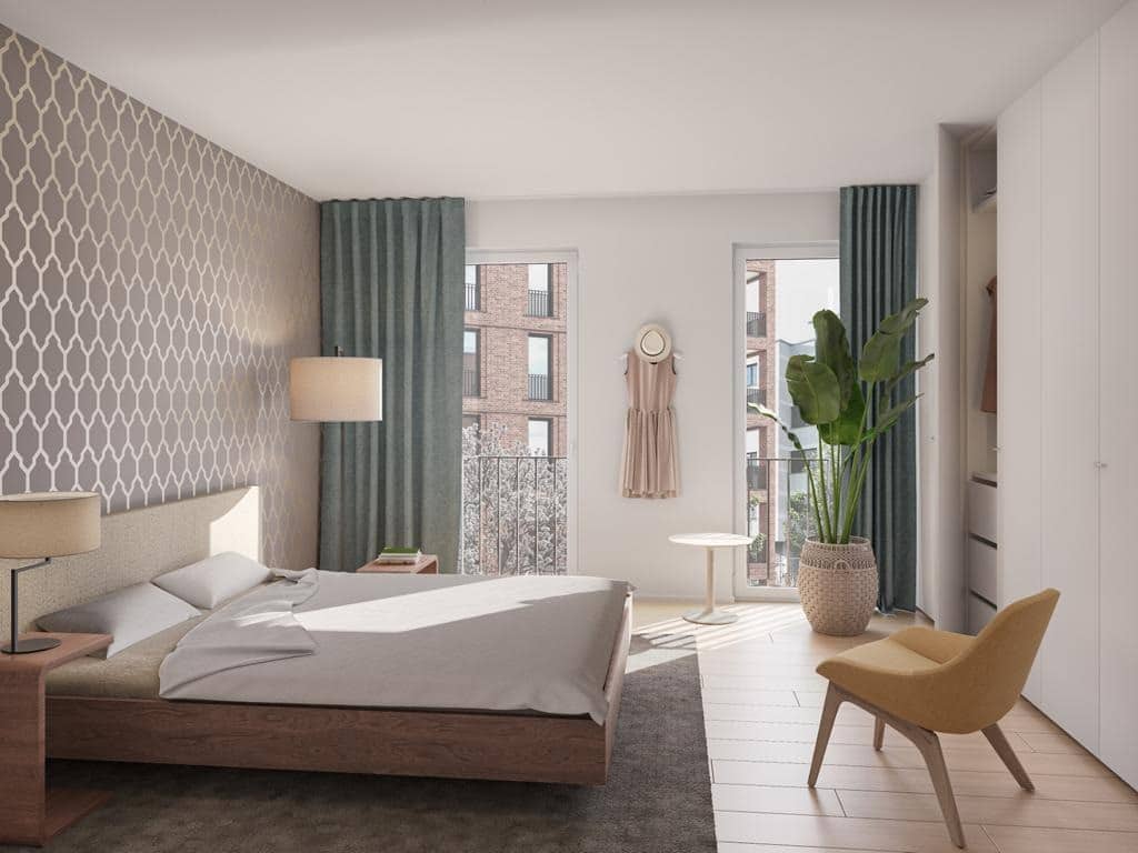 Unverbindliche Illustrationen - Ansicht Schlafzimmer