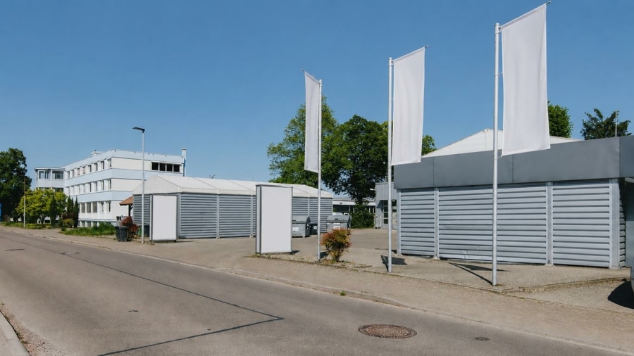 Ansicht der Gewerbeimmobilie