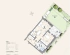 Grundriss der 2-Zimmer-Whg 2.01