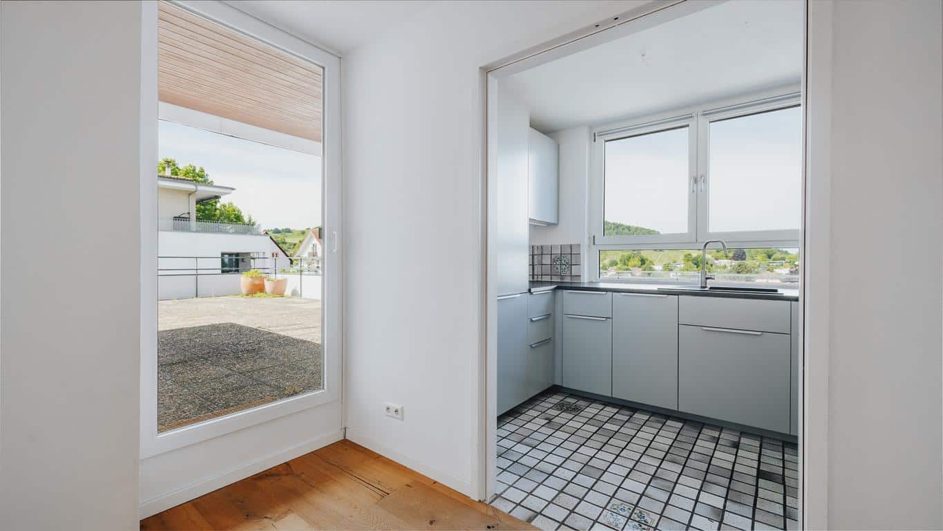 Zugang auf die Dachterrasse