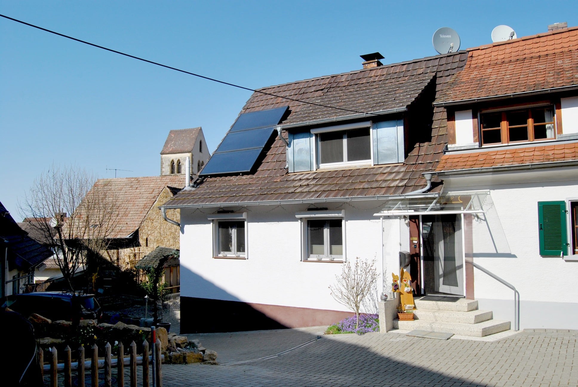 Ansicht der Doppelhaushälfte