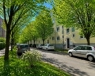 Ansicht der gesamten Wohnanlage von der Heimatstraße aus
