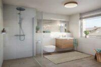 Unverbindliche Visualisierung - Tageslichtbadezimmer