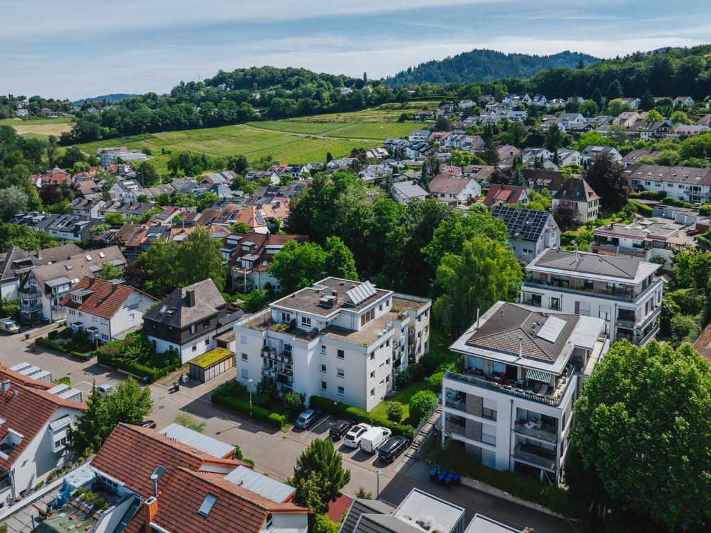 Drohnenansicht der Liegenschaft