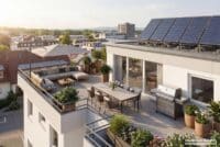 Visualisierung (Inventar) - Sonnige Dachterrasse mit viel Platz für Ihre Gestaltungsideen